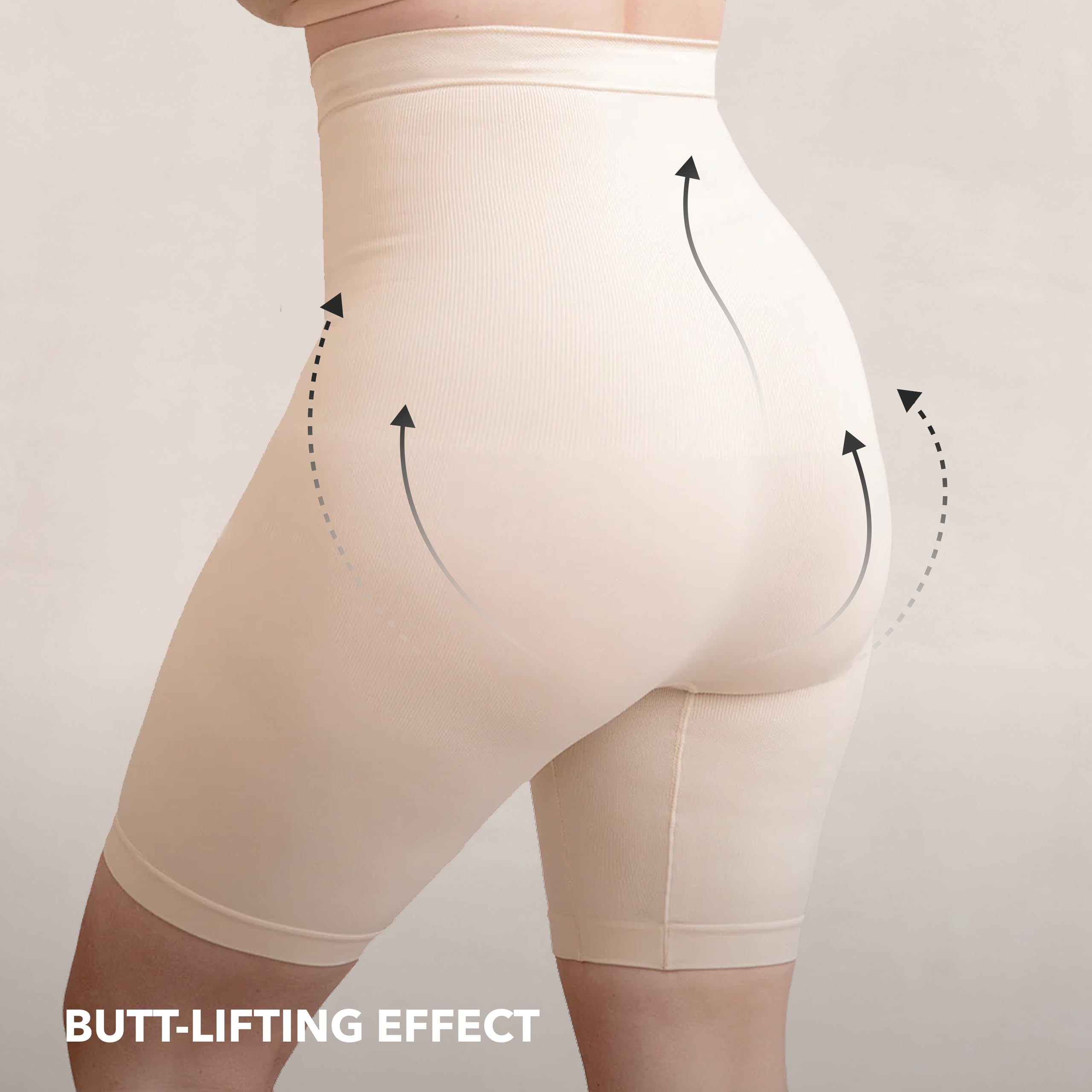 SHAPERMINT Shapewear for Women - High-Waisted Shapewear Tummy Control Shorts, Thigh Slimmer, Underwear for Women
