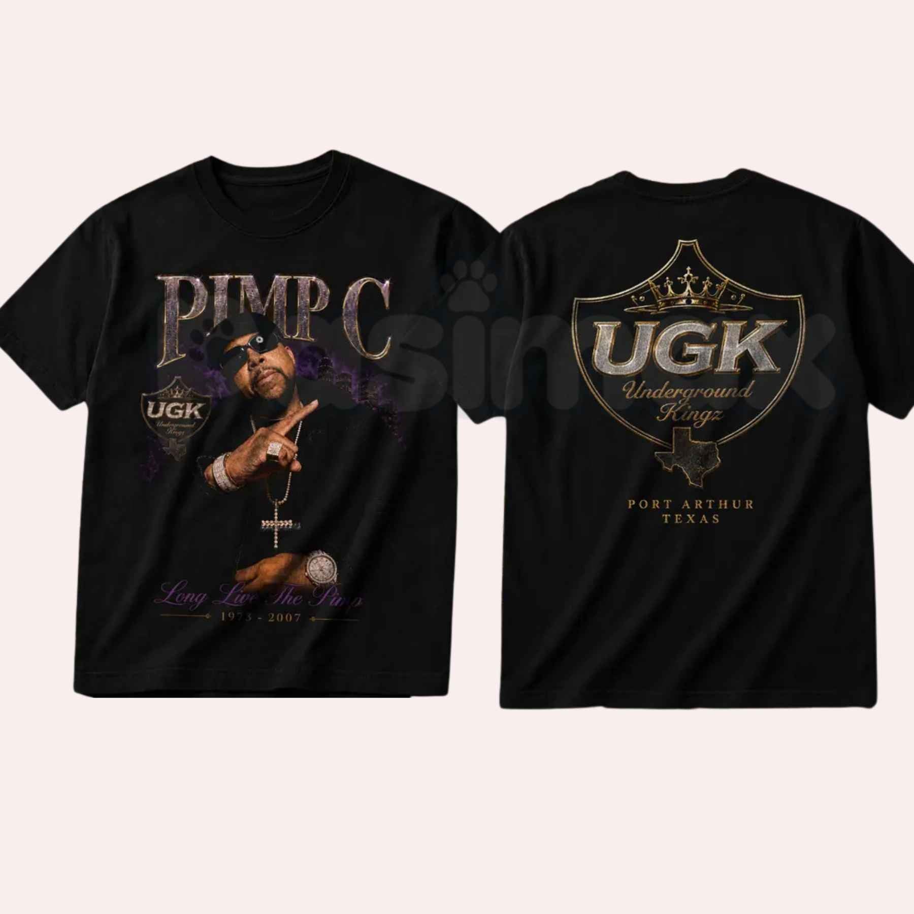 Pimp C Long Live The Pimp Heavy Cotton Unisex Graphic T Shirt – Vintage Rap Legend Tribute Tee, Retro Texas Hip Hop Culture Classic Cotton Streetwear Shirt