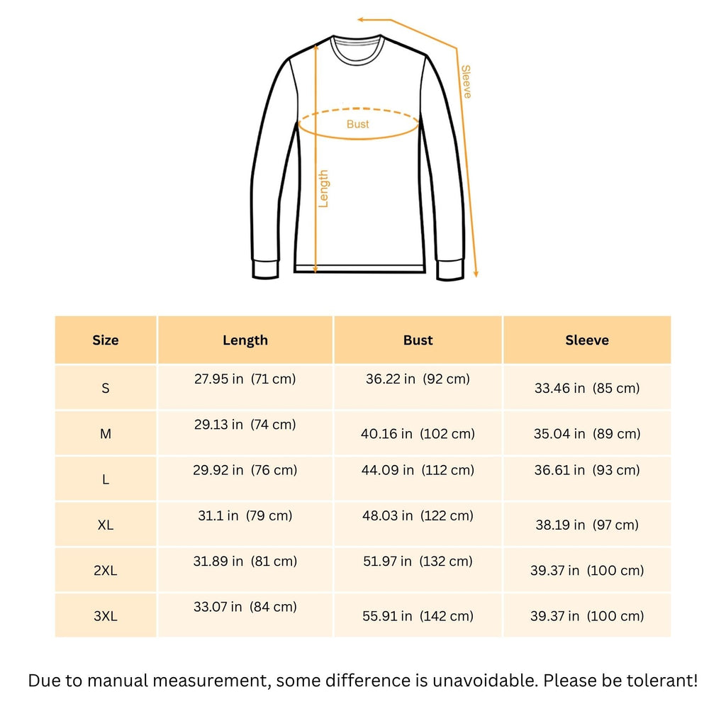 Valentine’s Day Heart Pattern Long Sleeve T-Shirt – Autumn Winter Romantic Graphic Tee for Men & Women